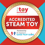 Load image into Gallery viewer, The Toy Association Inspiring Generations of Play Accredited STEAM Toy Reviewed by Dr. Gunner&#39;s Good Play Guide
